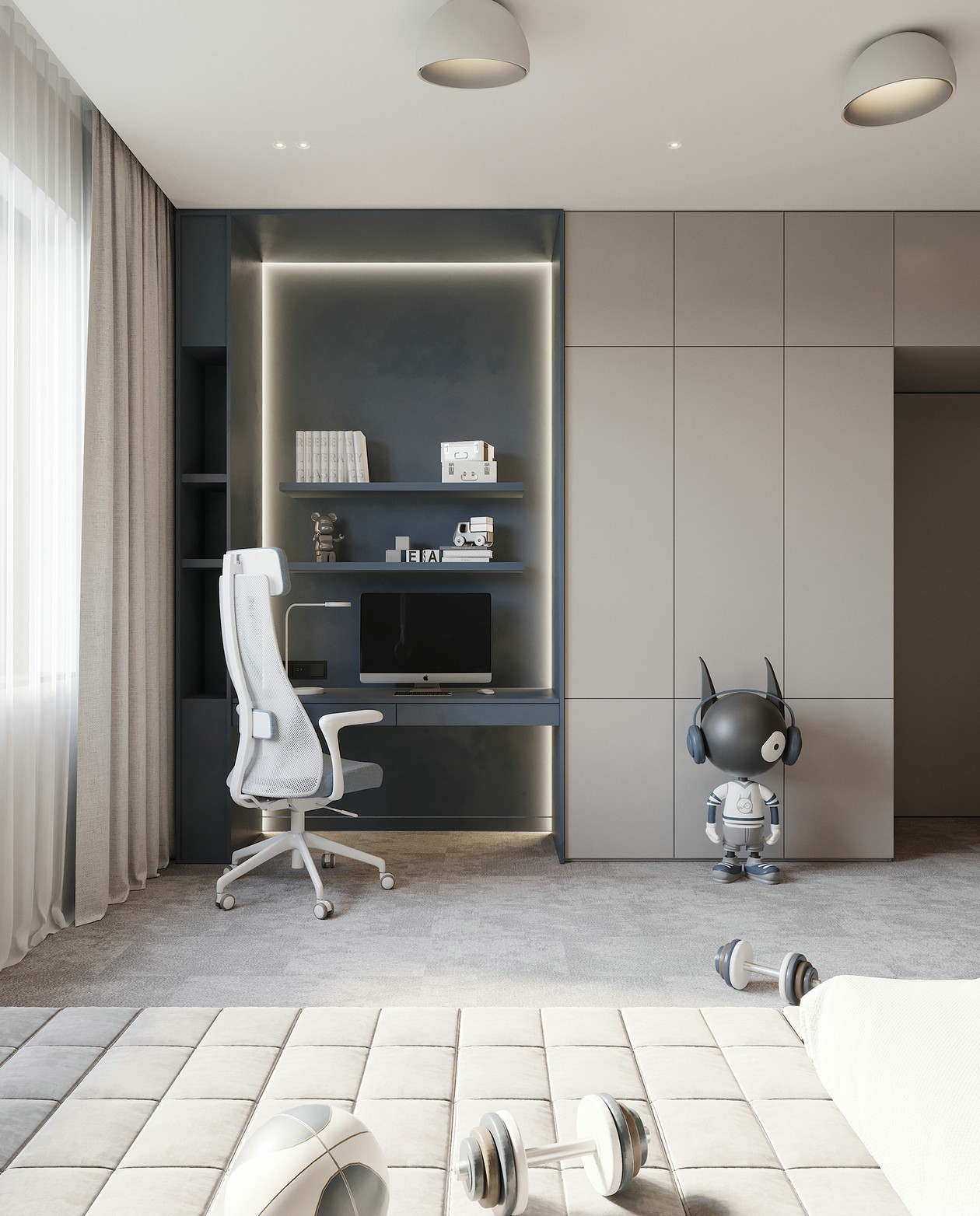 80㎡高级色系公寓设计 这才叫格调！-19