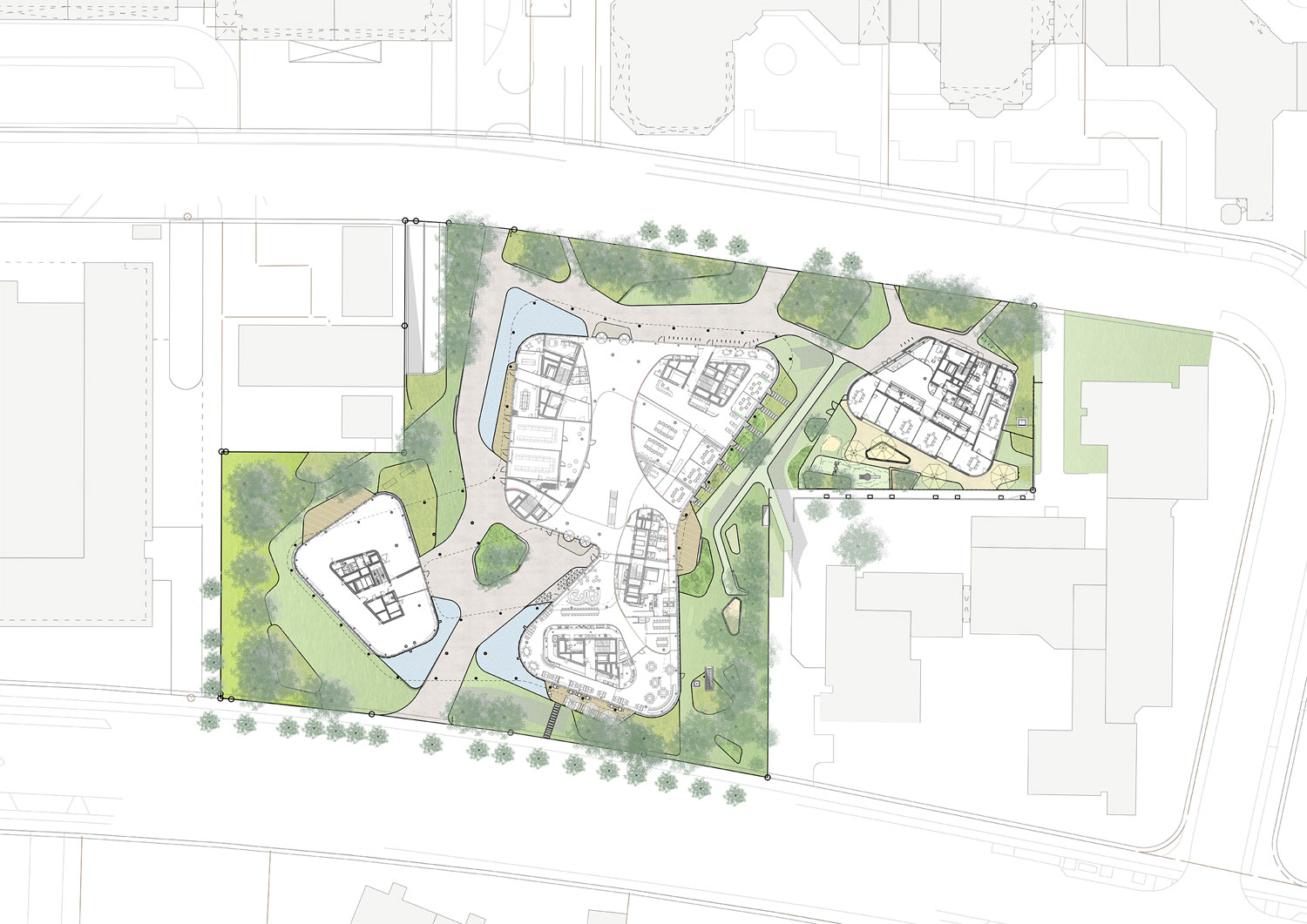 Munich Arabeska 公园式办公空间,融入自然的设计理念-26