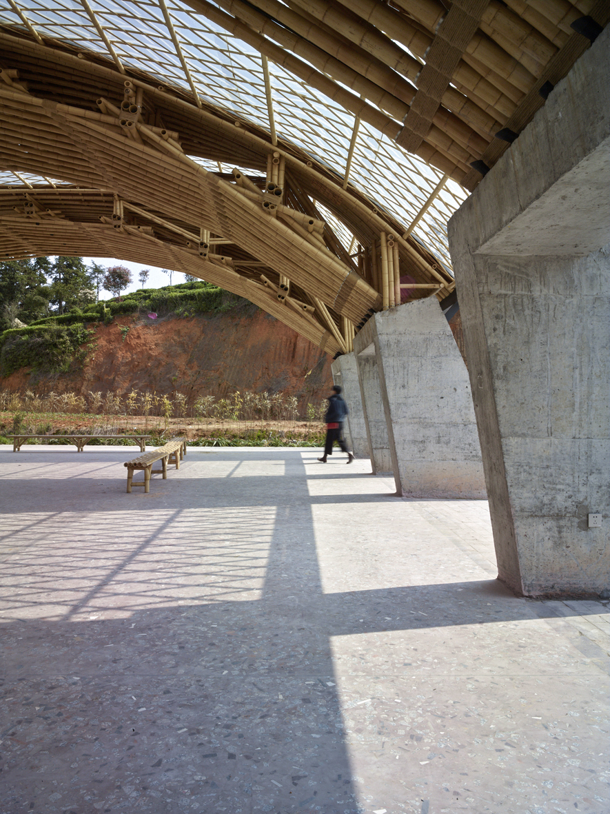 竹管垅茶青市场：编竹成拱，集废为用 / 清华大学建筑设计研究院-10