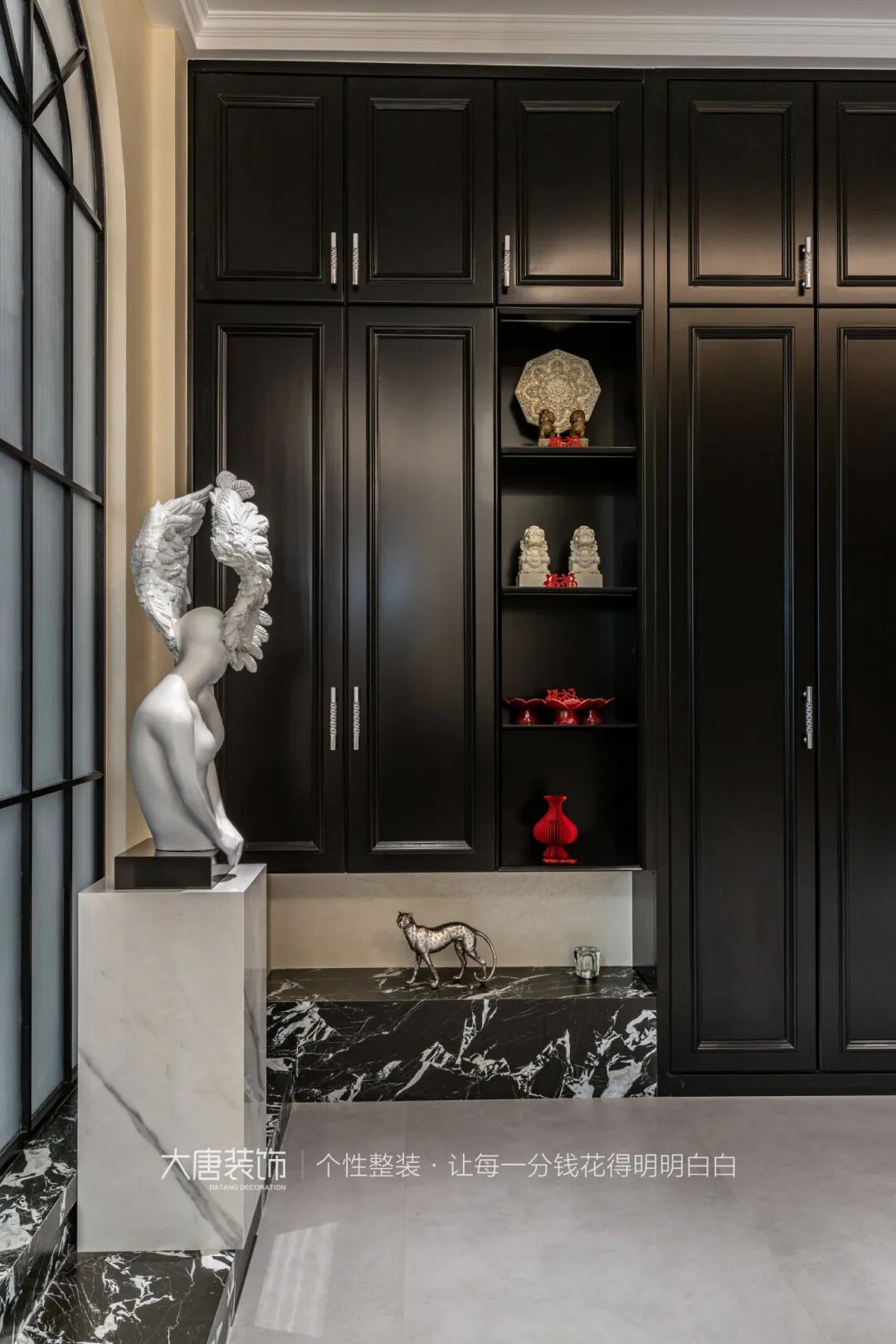 大唐实景丨500㎡别墅装修实景，邂逅法式复古风情-19