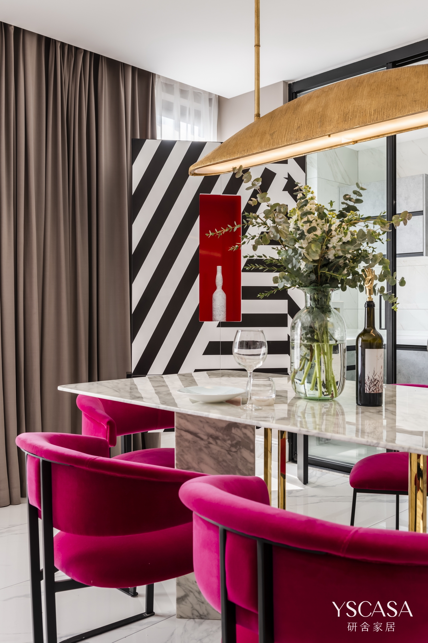 重庆东原旭辉江山樾 178㎡洋房装修 现代轻奢混搭生活-43