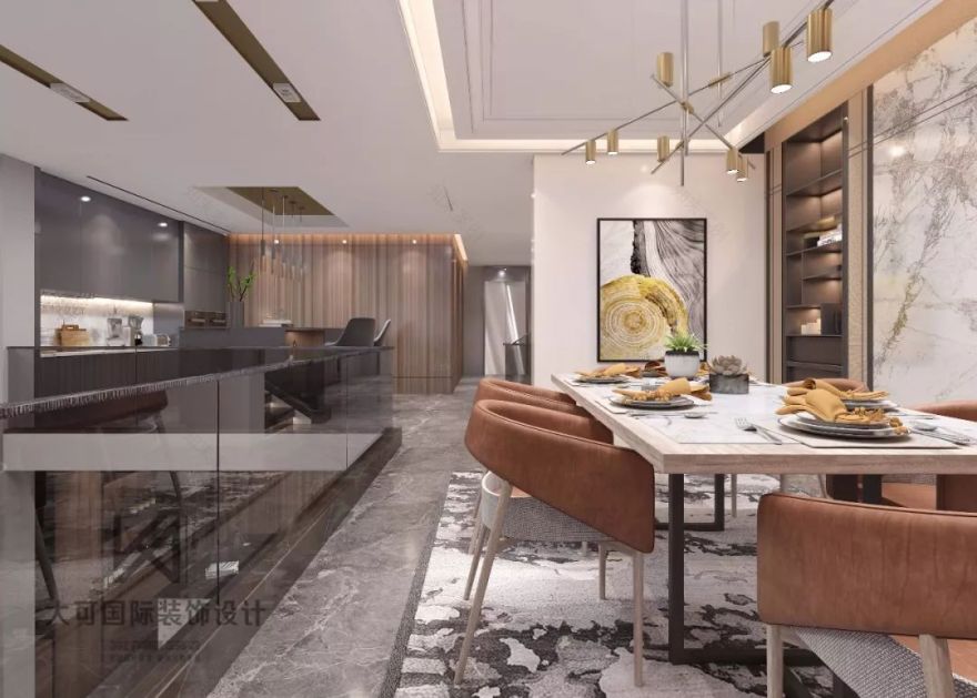 《现代生活—简与繁》外滩首府 380㎡叠墅,现代风格演绎生活美学-21