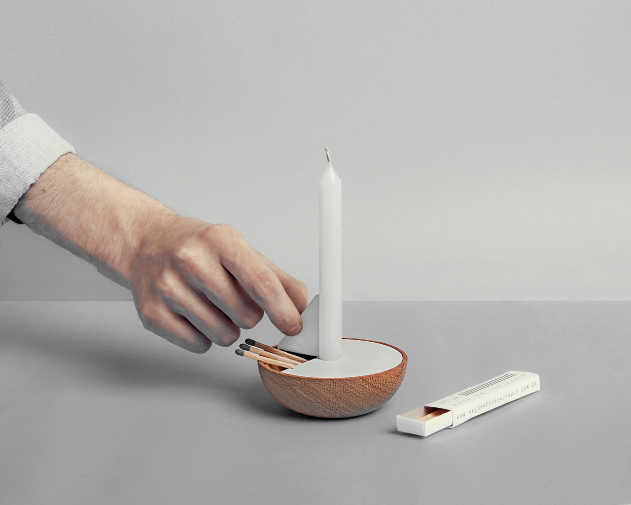 Veleiro Minimalist Candle Holder by Ventura Lab-0