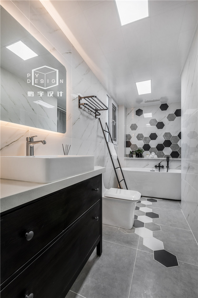 110㎡北欧风极致空间，黑白演绎生活艺术-26