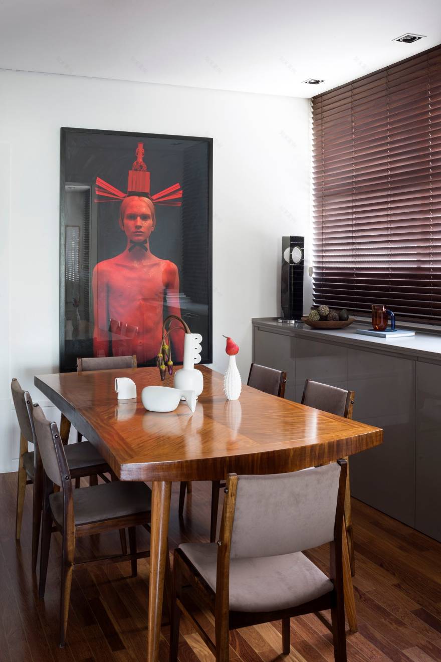 巴西设计师的极简主义公寓设计-19