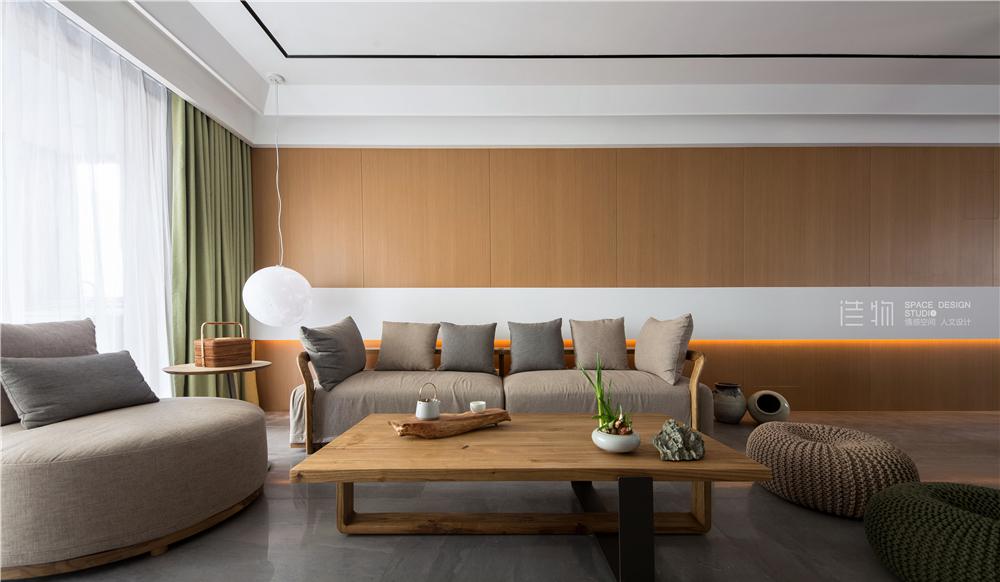 《望日》原木白空间，双过道设计，LDK 理念，大江景书房，高级灰卧室-11