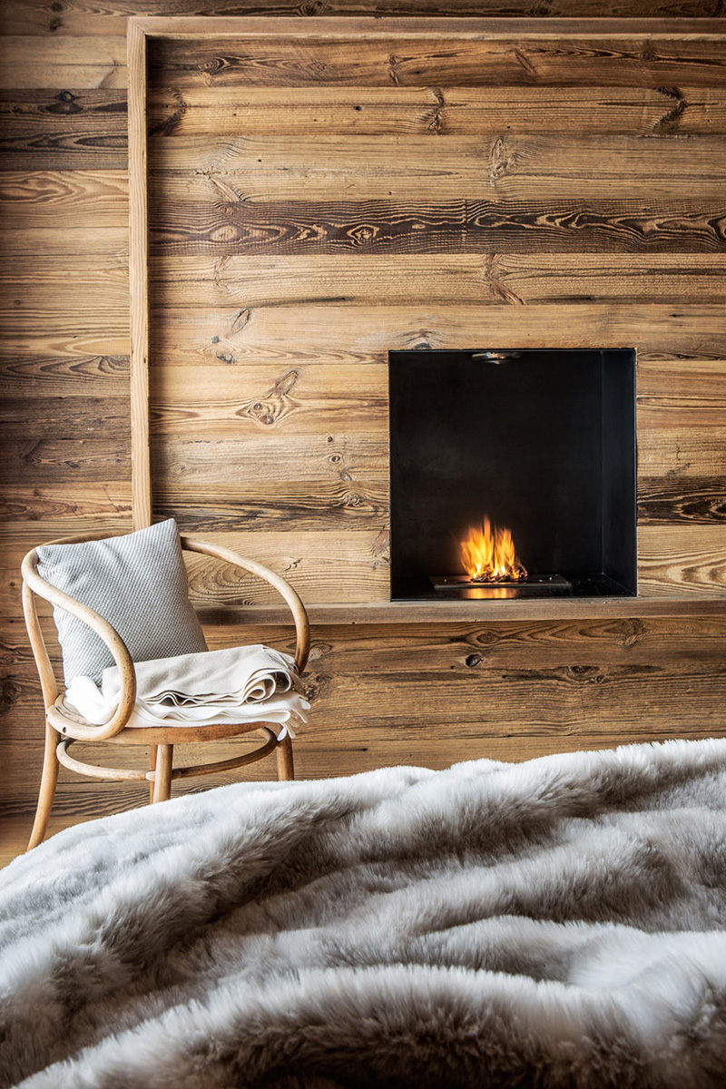 瑞士阿尔卑斯山时尚温馨的 29 卧室木质 Chalet-12