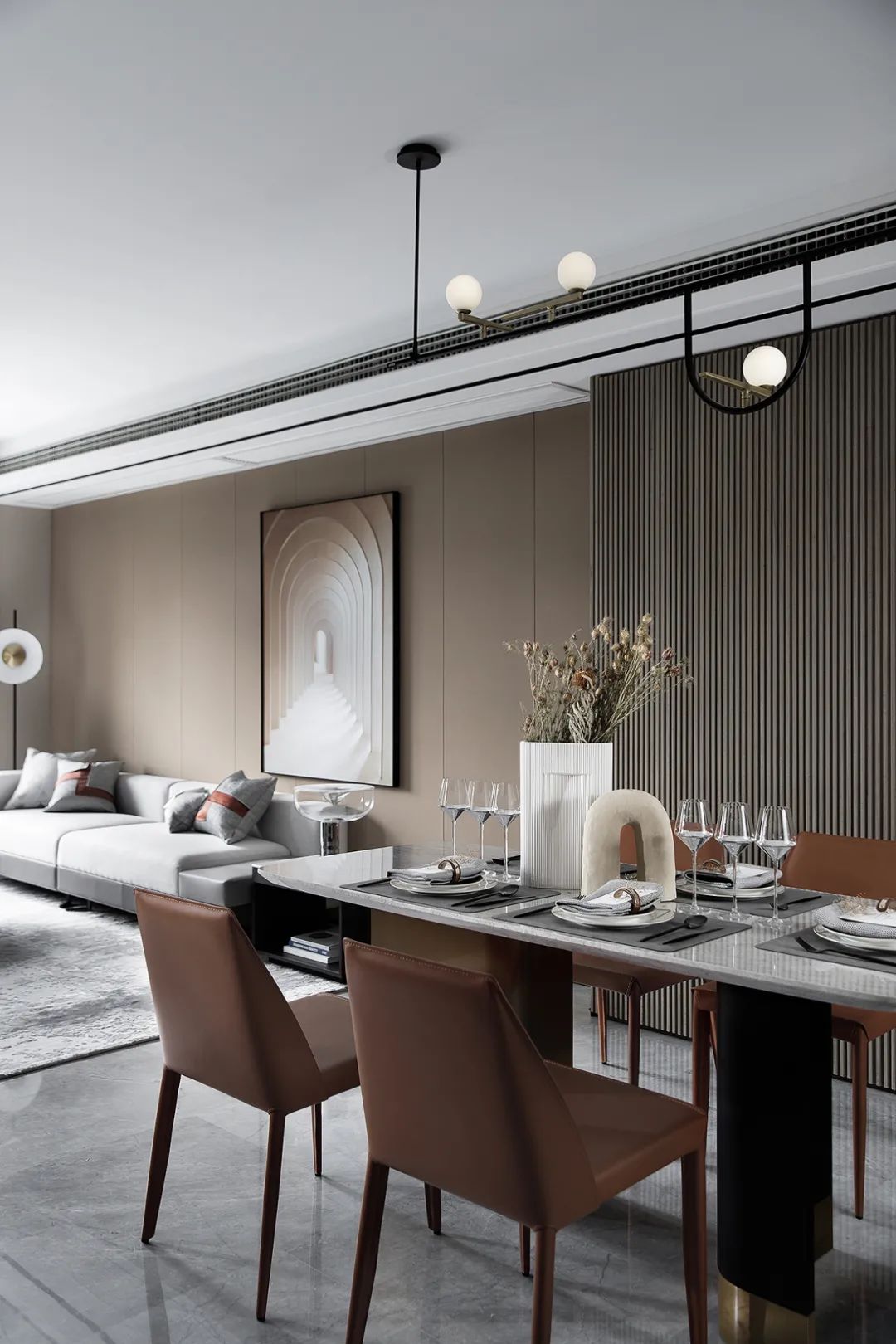 暖色调东方美学打造灵动温馨空间丨其境设计-20