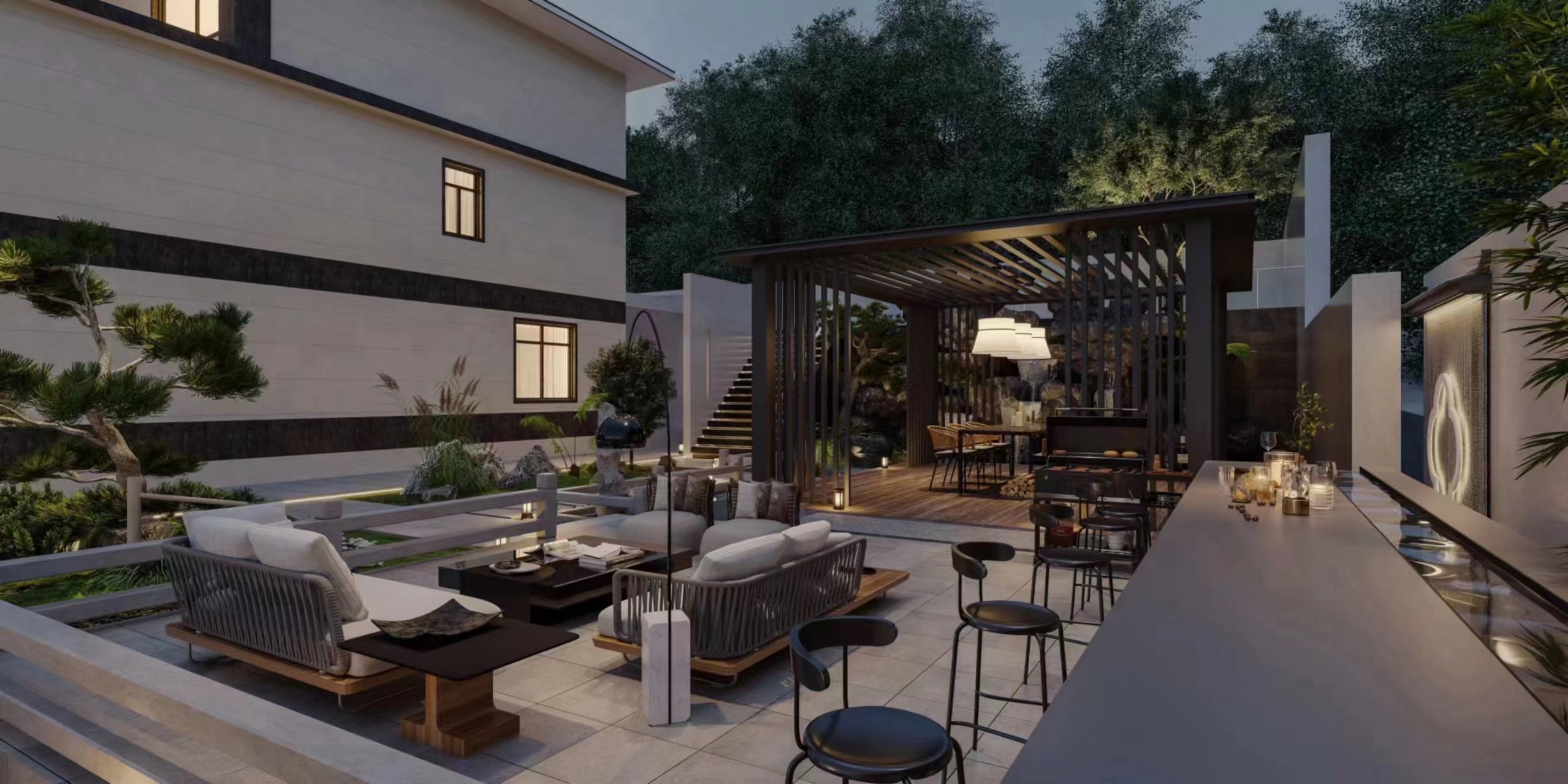 室外设计——庭院景观-7