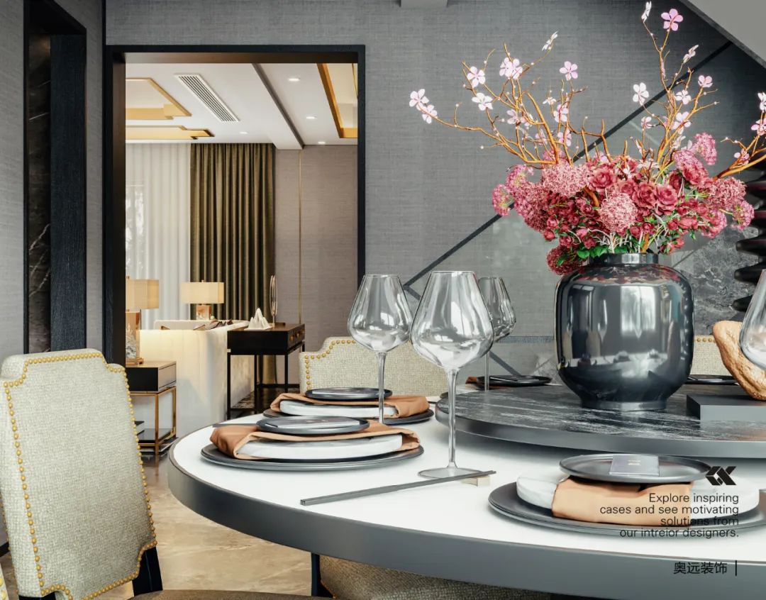 浙江嘉善滨湖绿洲别墅新中式轻奢设计-18