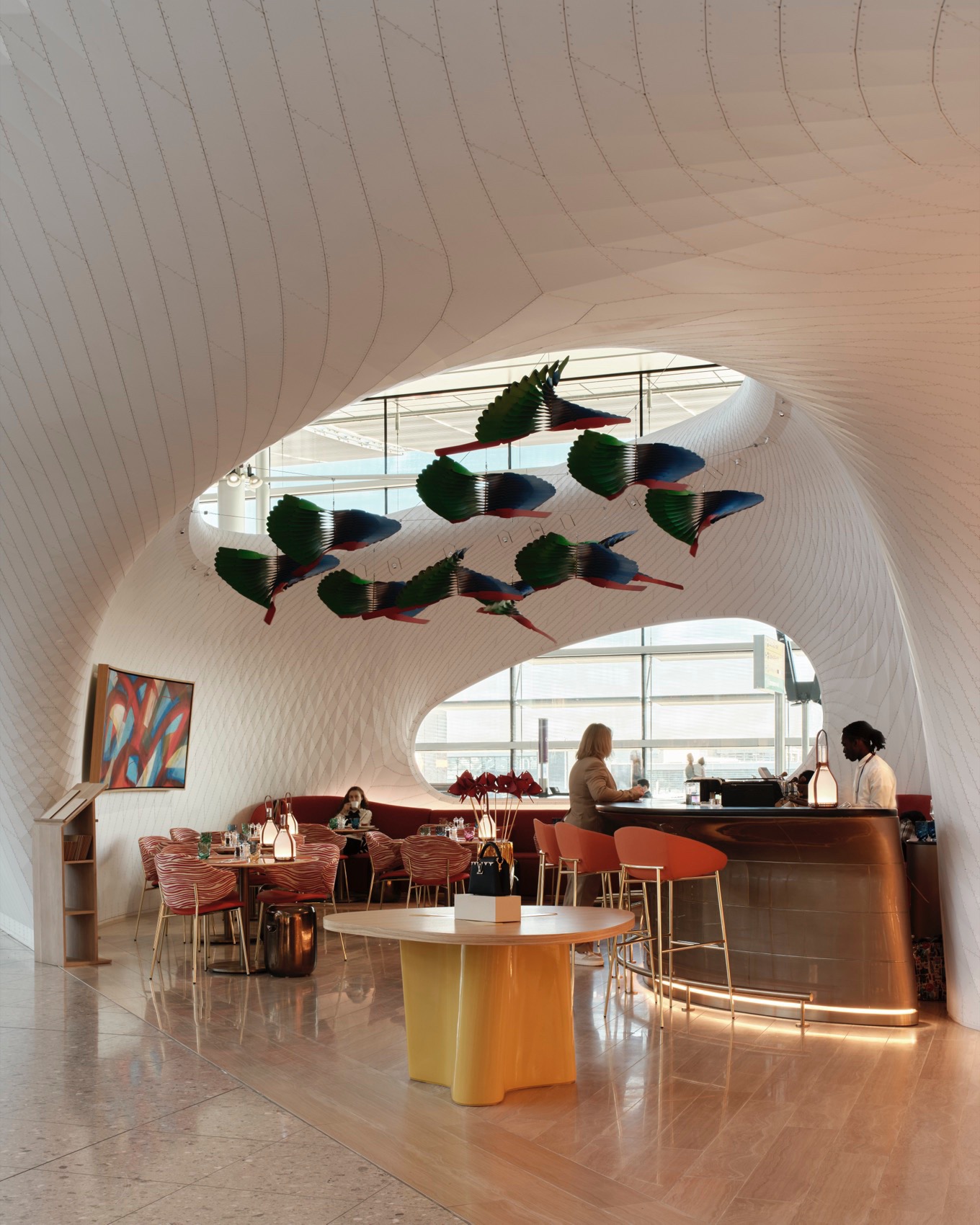 希思罗2号航站楼路易威登体验空间丨英国伦敦丨Marc Fornes,THEVERYMANY,与路易威登建筑部合作-28