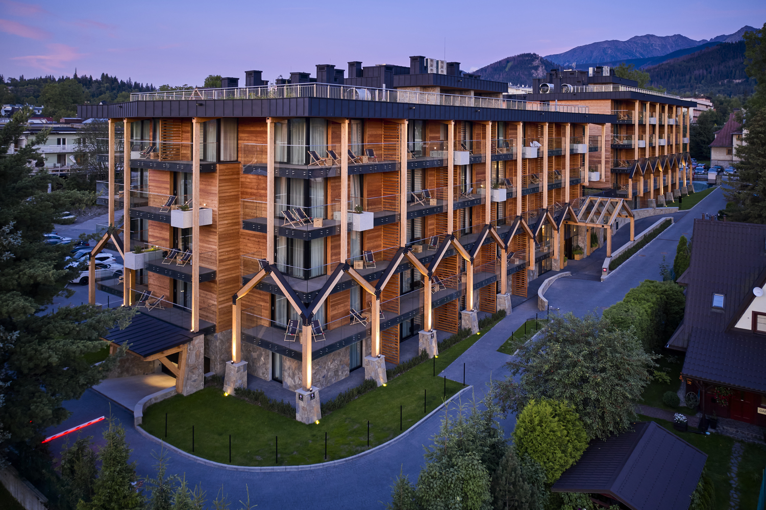 波兰 Zakopane 山岳公寓度假胜地丨Karpiel Steindel Architektura-32