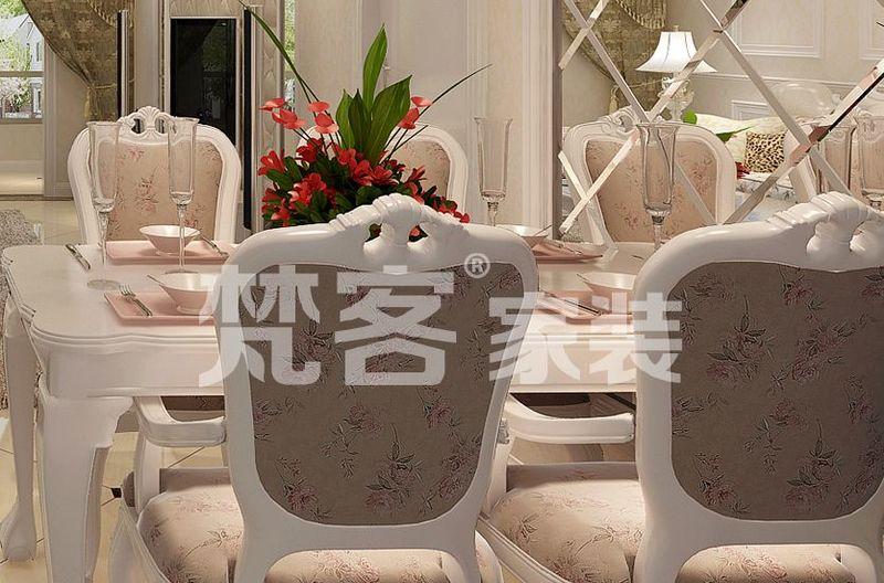 华城领秀142平简欧风 原始餐厅空间改造-23