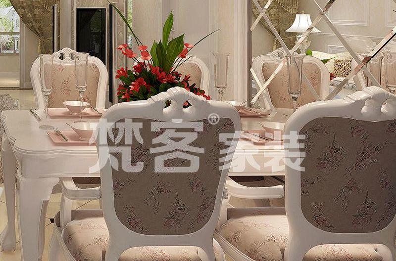 华城领秀142平简欧风 原始餐厅空间改造-23