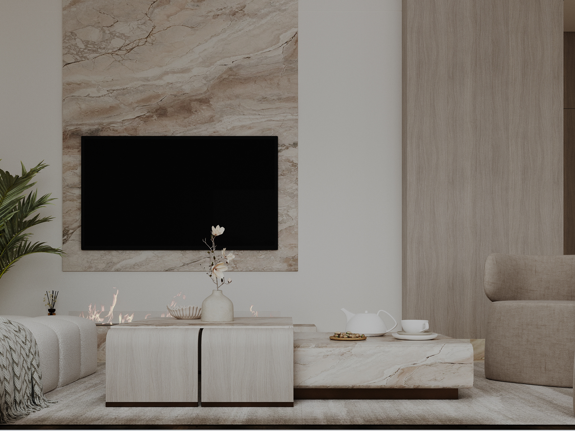 客厅·柔和简约主义丨埃及丨Point Architecture-16