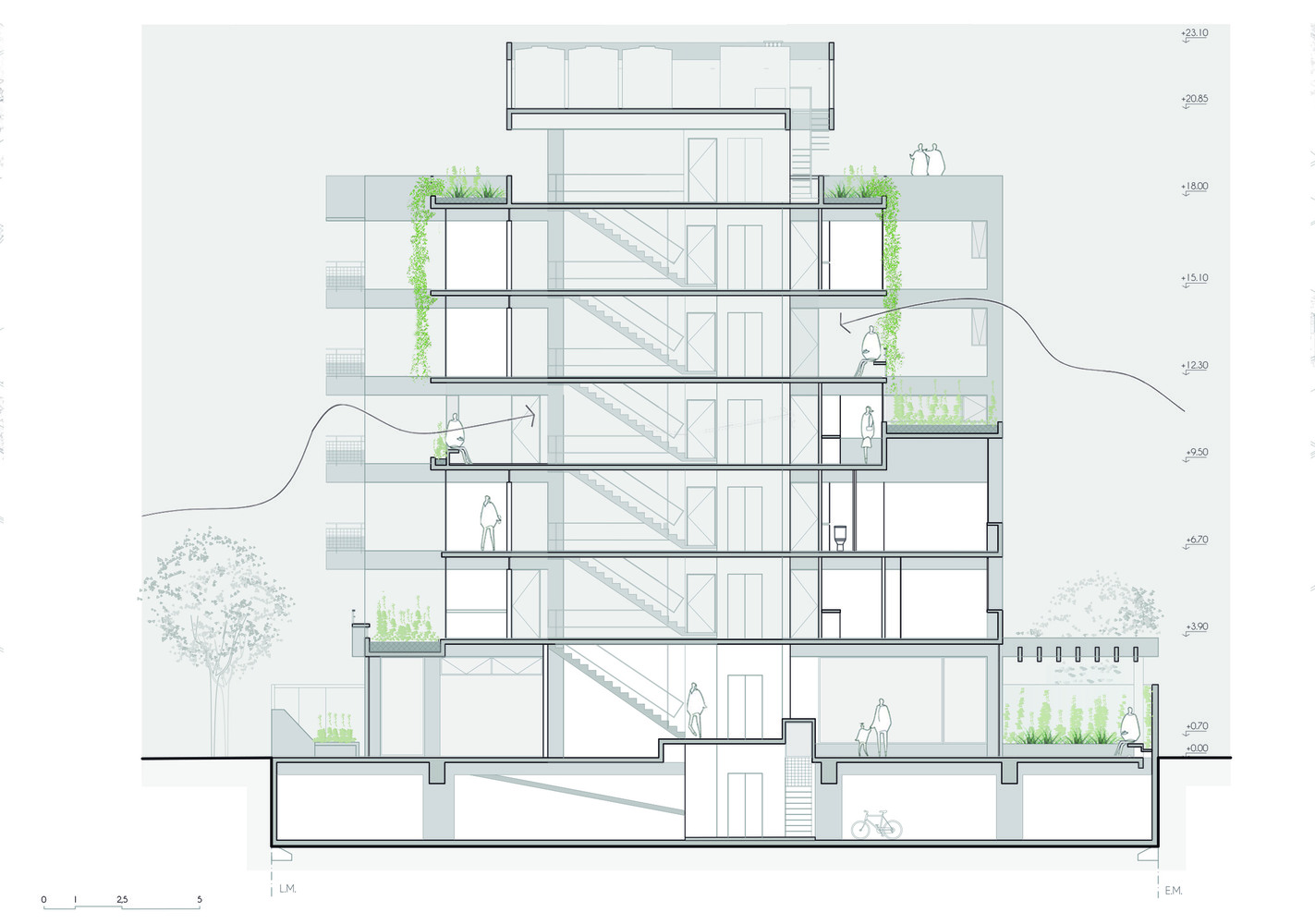 阿根廷 Ocampo 建筑 · 旋转式公寓设计丨阿根廷布宜诺斯艾利斯丨Estudio Morton 51st-15