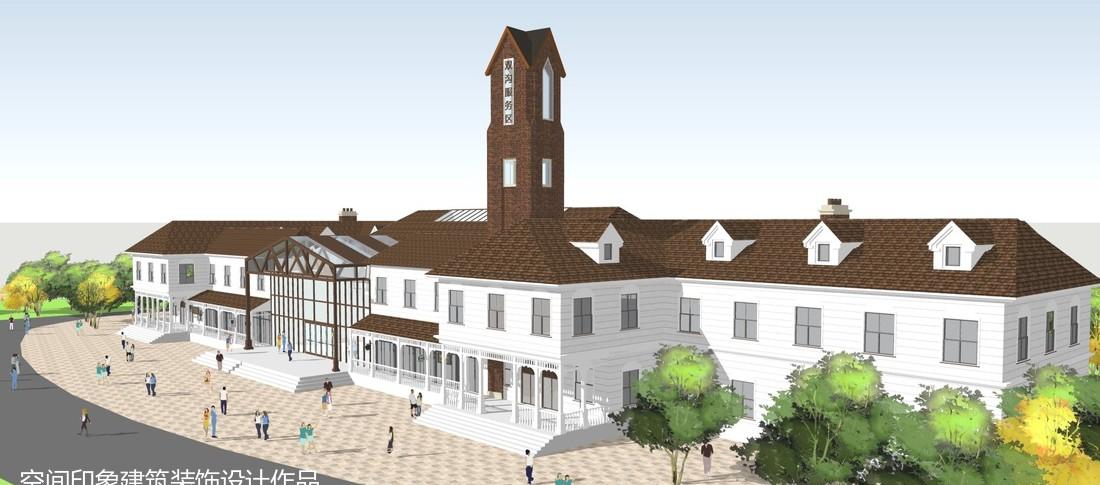 扬州双沟服务区 | 欧式南洋风情的高速公路商业空间-34