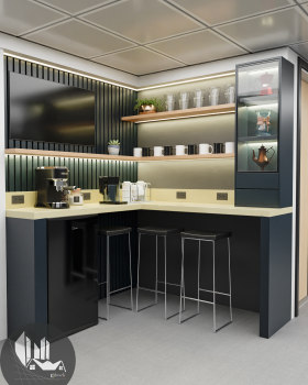 Diseño de Estación de Café y Cocina