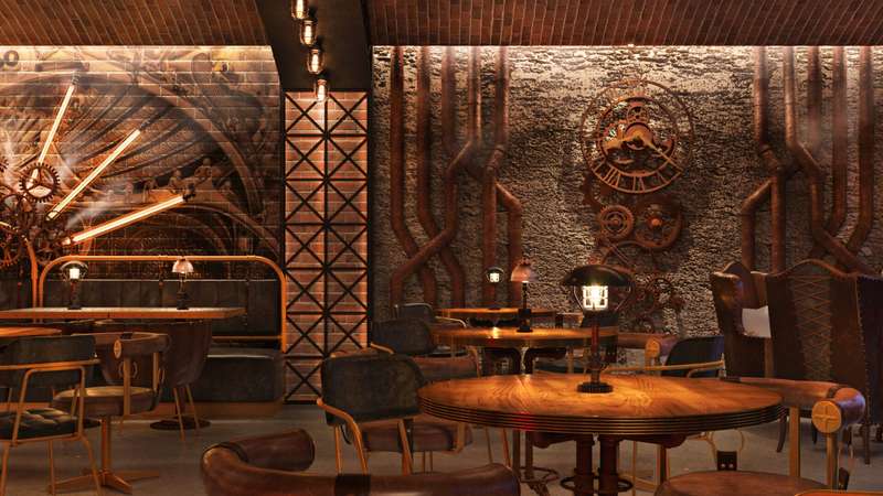 牛排厨房餐厅室内设计丨沙特阿拉伯利雅得丨利雅得室内设计公司-7