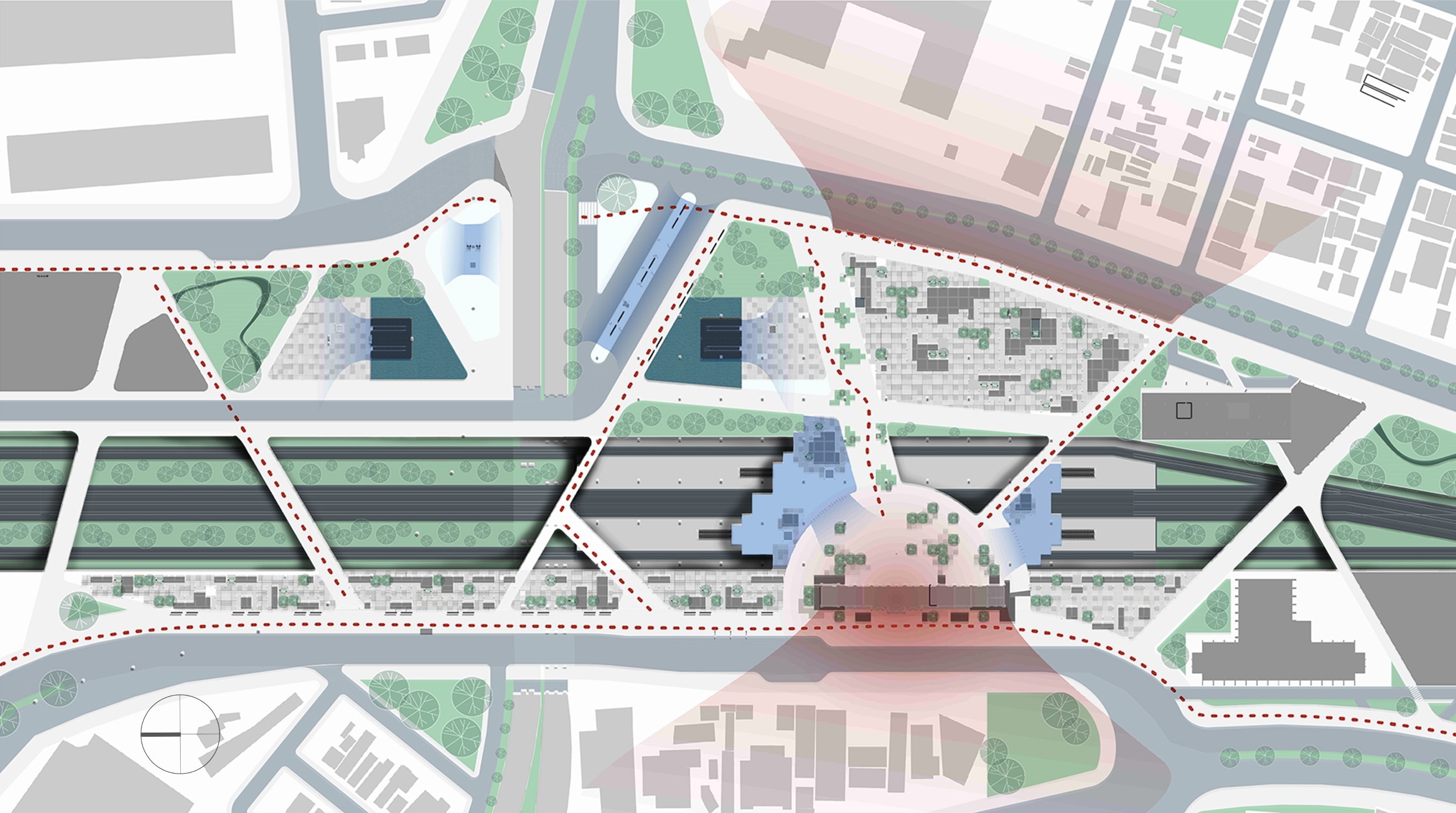古崩城市天篷交通枢纽-7