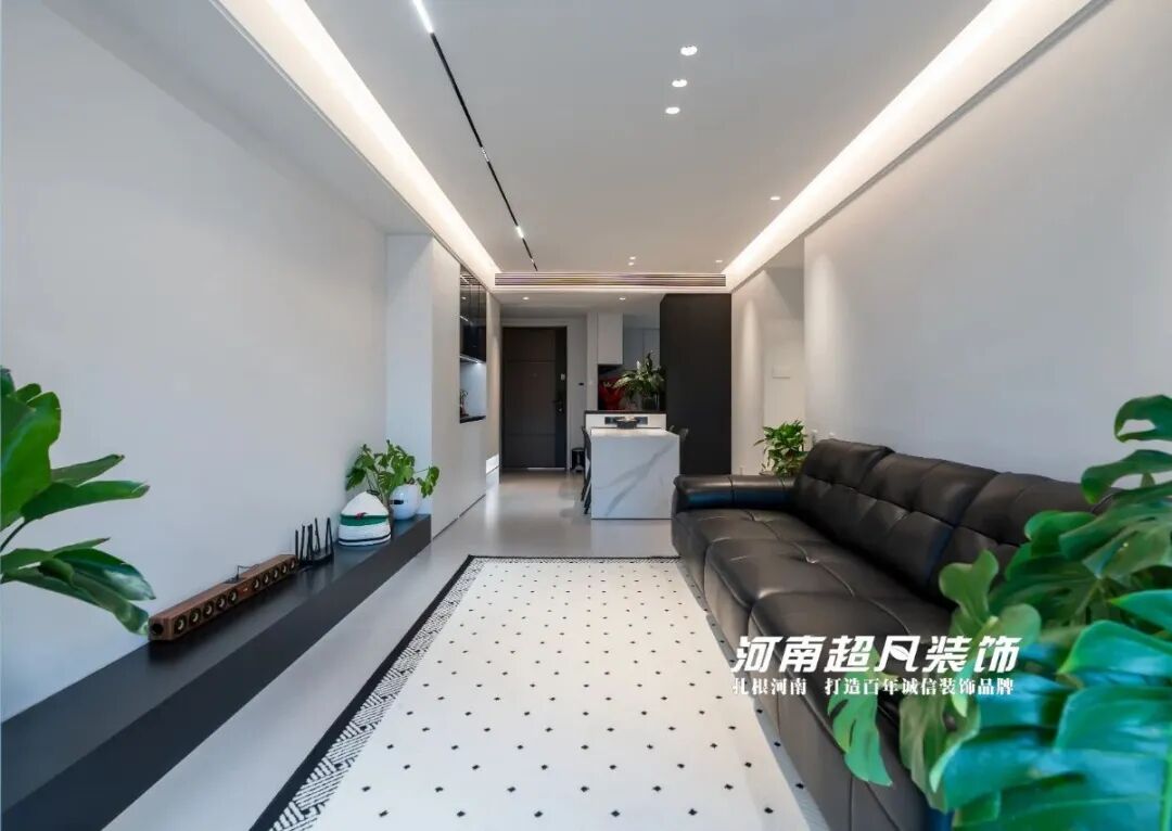 完工首发丨金水区美盛教育港湾，110平黑白灰极简风，色彩纯粹层次丰富-59