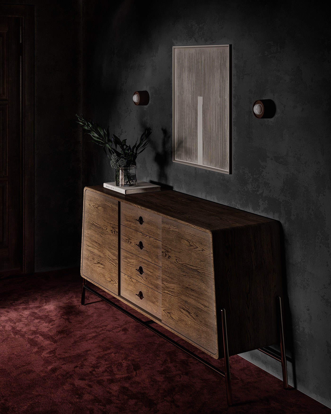 Julia Artukh“深色别墅”概念设计项目-31