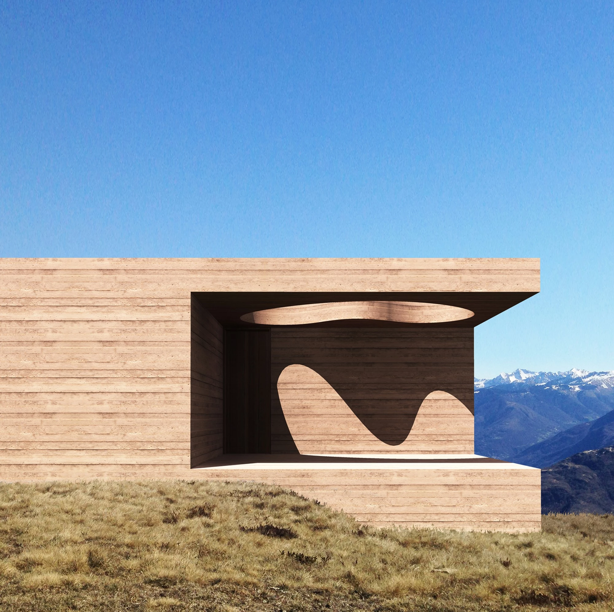 意大利 58 平米私密泳池小屋，双孔天窗引入自然光-8