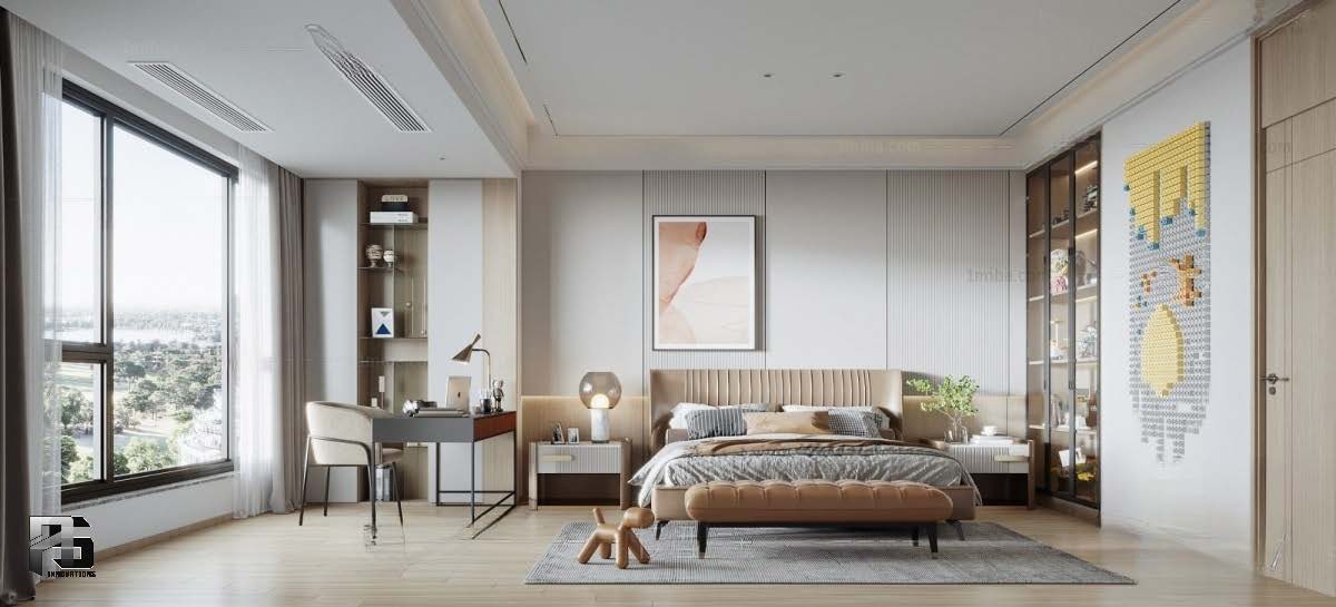 Bedrooms 3d modern styles-7