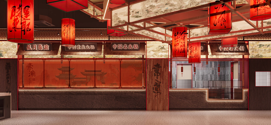 星月豪渝重庆火锅·迪拜店丨阿联酋迪拜丨魔戏空间设计,ABDdesign-41