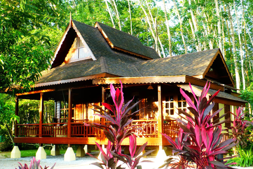 马来西亚传统风格实用架空木屋设计-8