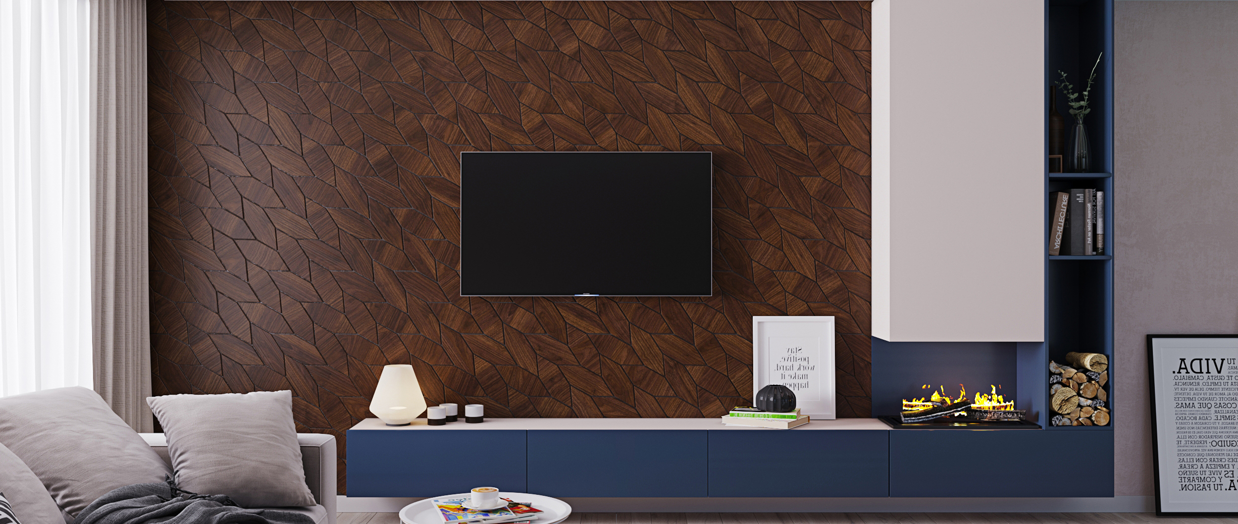 网站设计项目 展示木制墙面面板室内应用-11