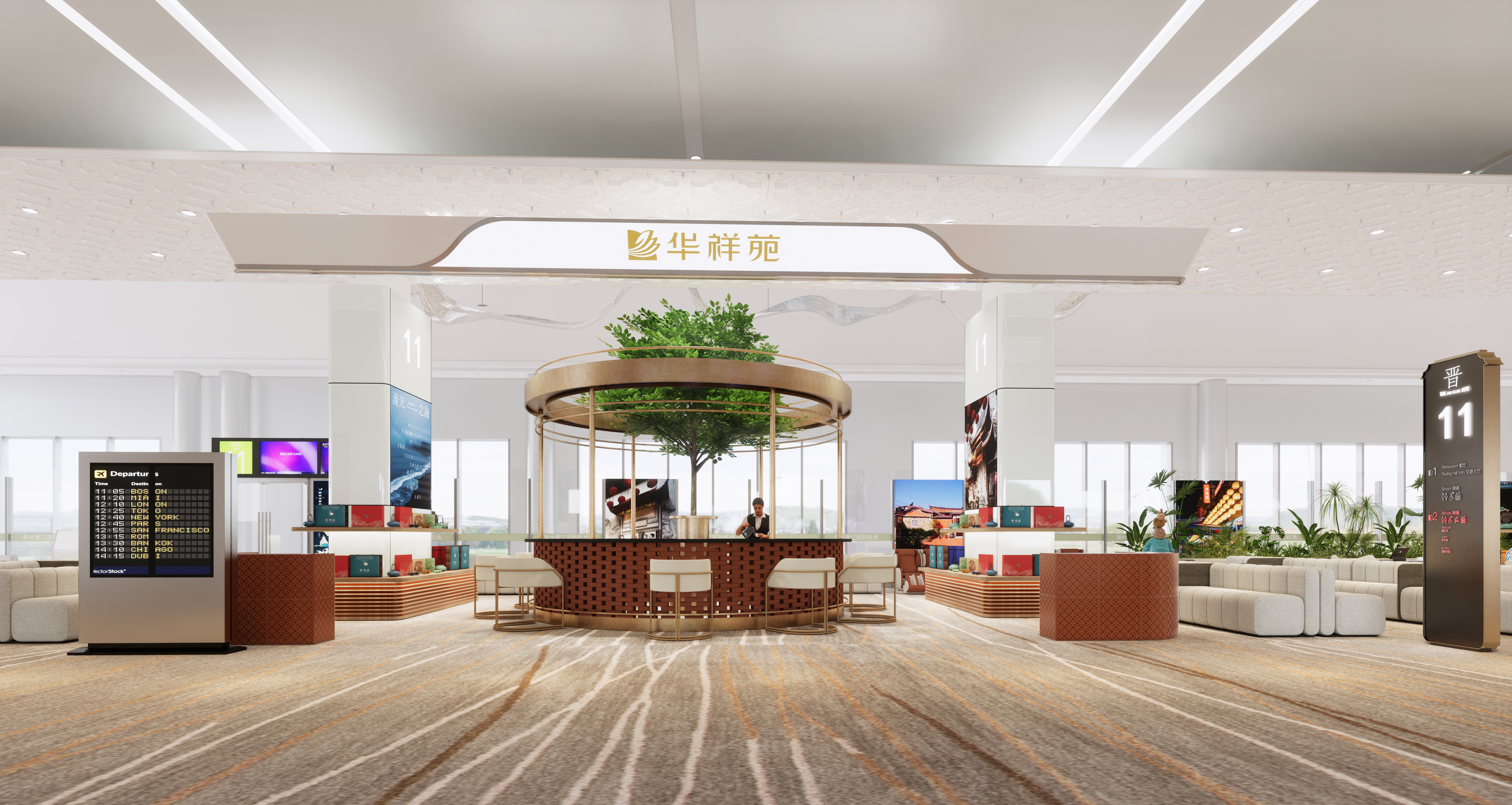 机场候机厅室内设计丨中国泉州-18