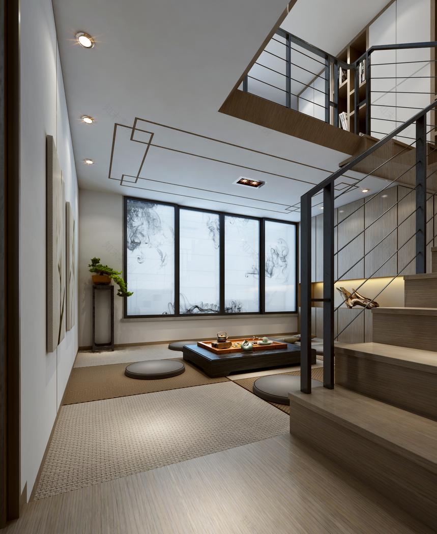 复式新中式家居 | 优化空间利用,打造交流互动生活区-10