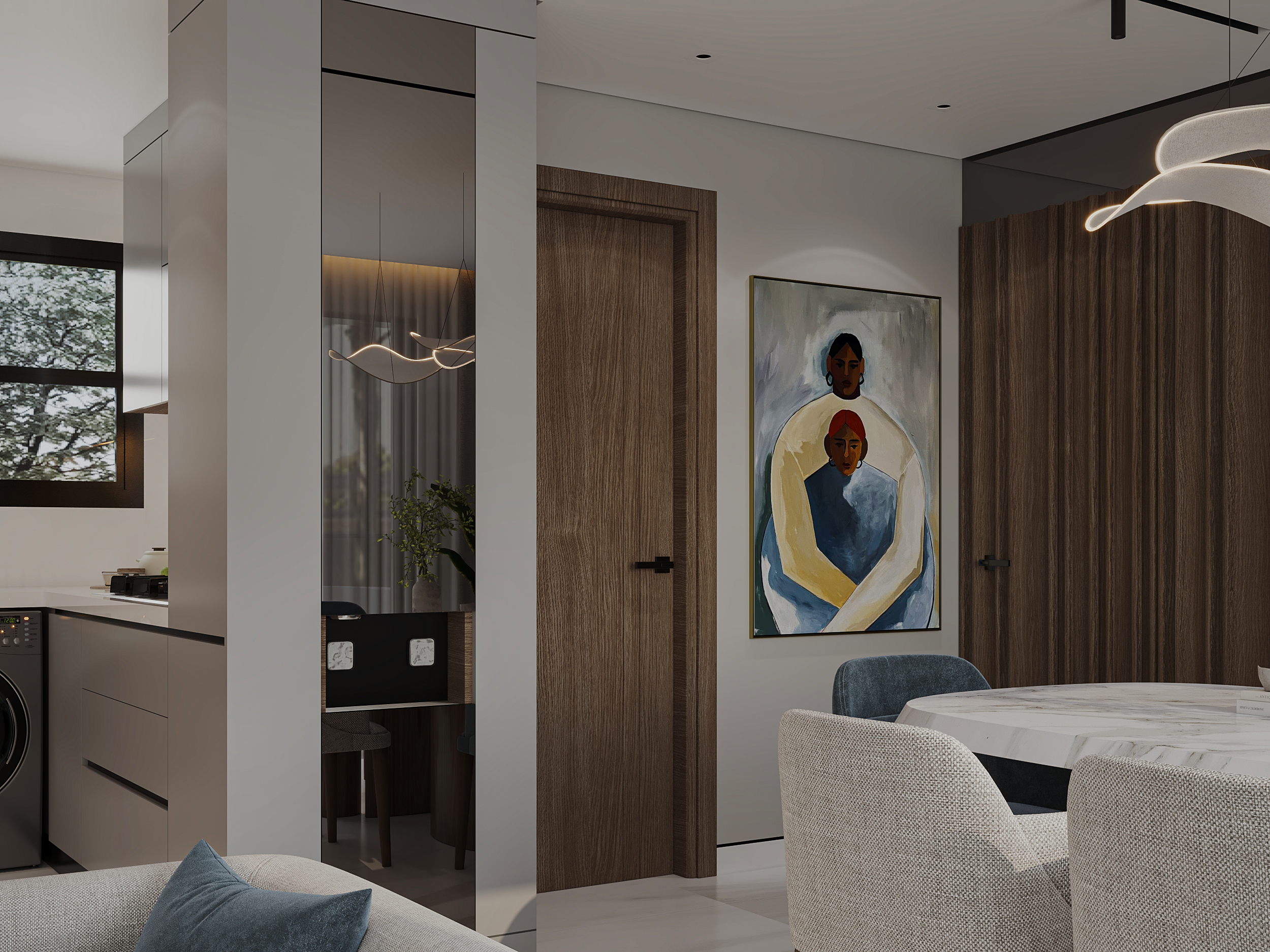 接待处与厨房设计（接待处部分）丨埃及丨Hagar Okasha-7