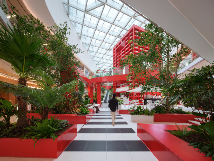 青岛未来城购物中心四楼中庭“奇幻丛林”更新项目丨中国青岛丨CLOU Architects-6