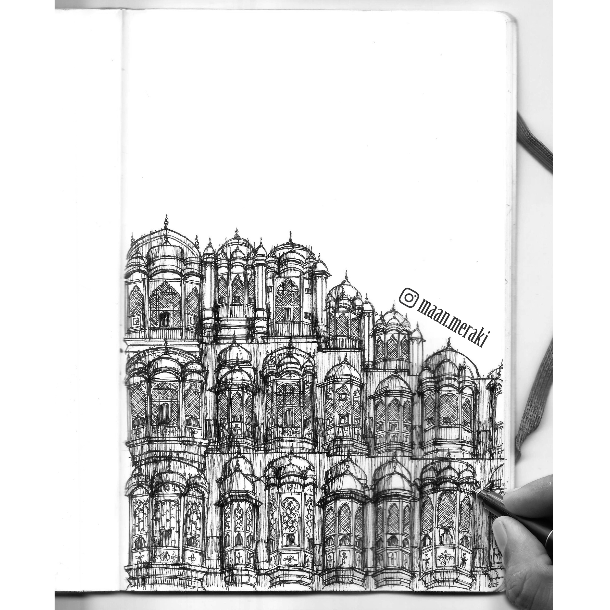 Pen and Ink Architecture Sketches-19
