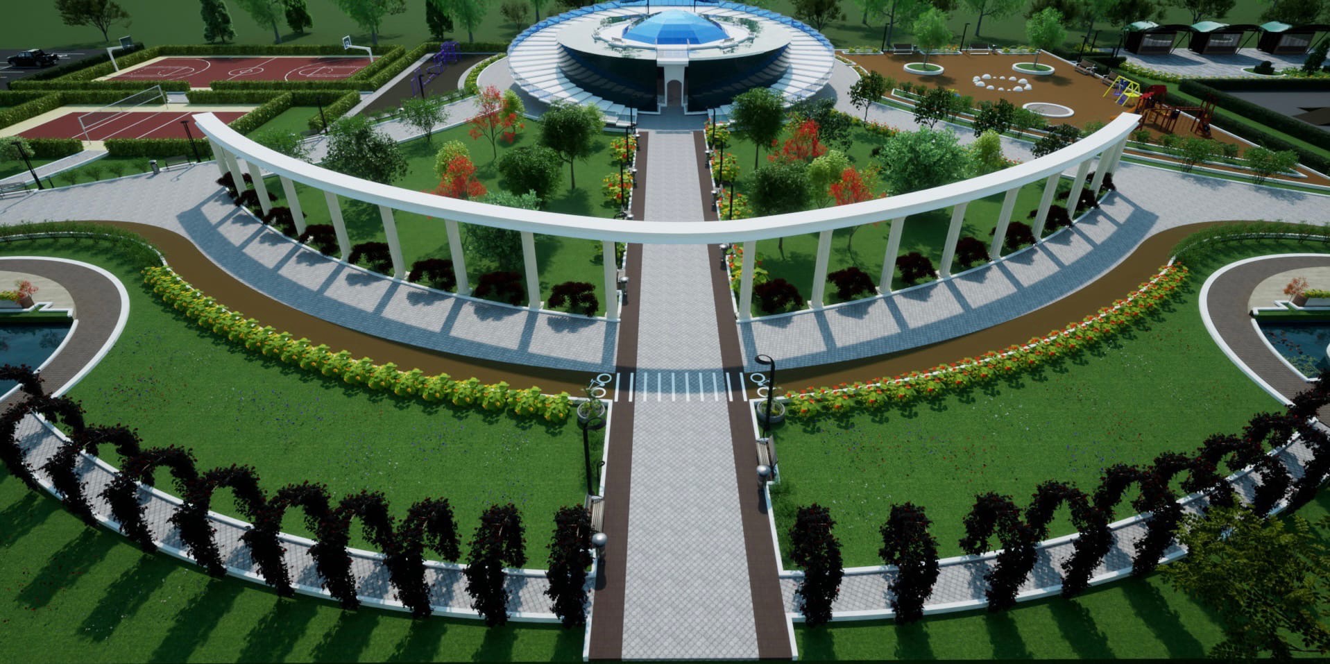 Landscape design of the park-1