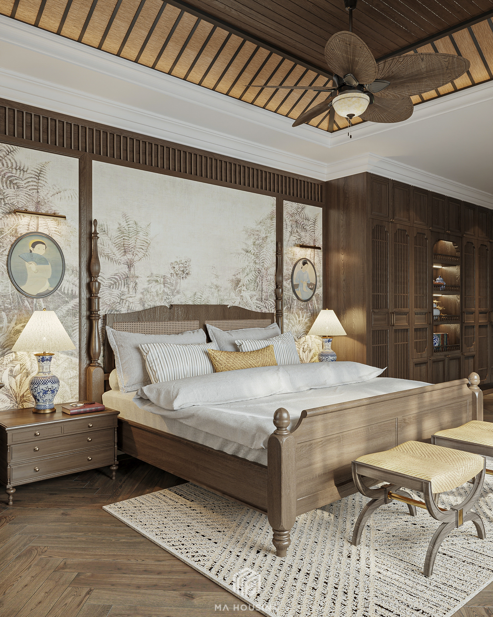 NGUYEN GIA THIEU 别墅主卧室丨越南河内丨MA housing-18