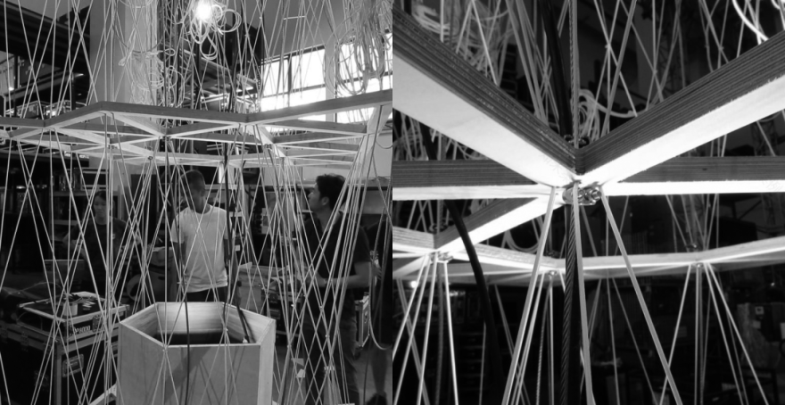 梦幻浮城 · 新加坡国家美术馆中庭的照明艺术丨Nipek-11