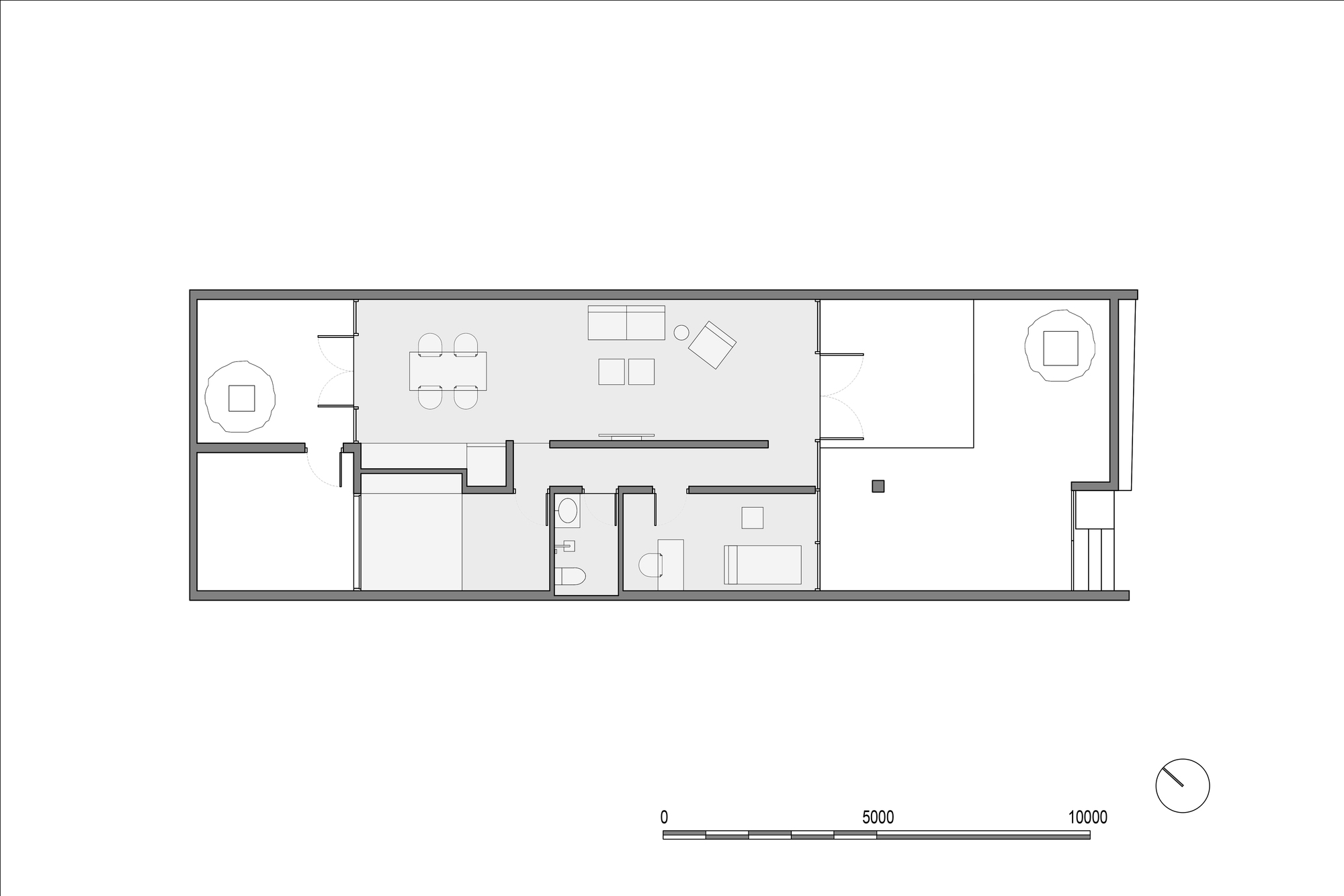 河内小型家庭住宅设计 | 双庭院通风,室内外融合-2