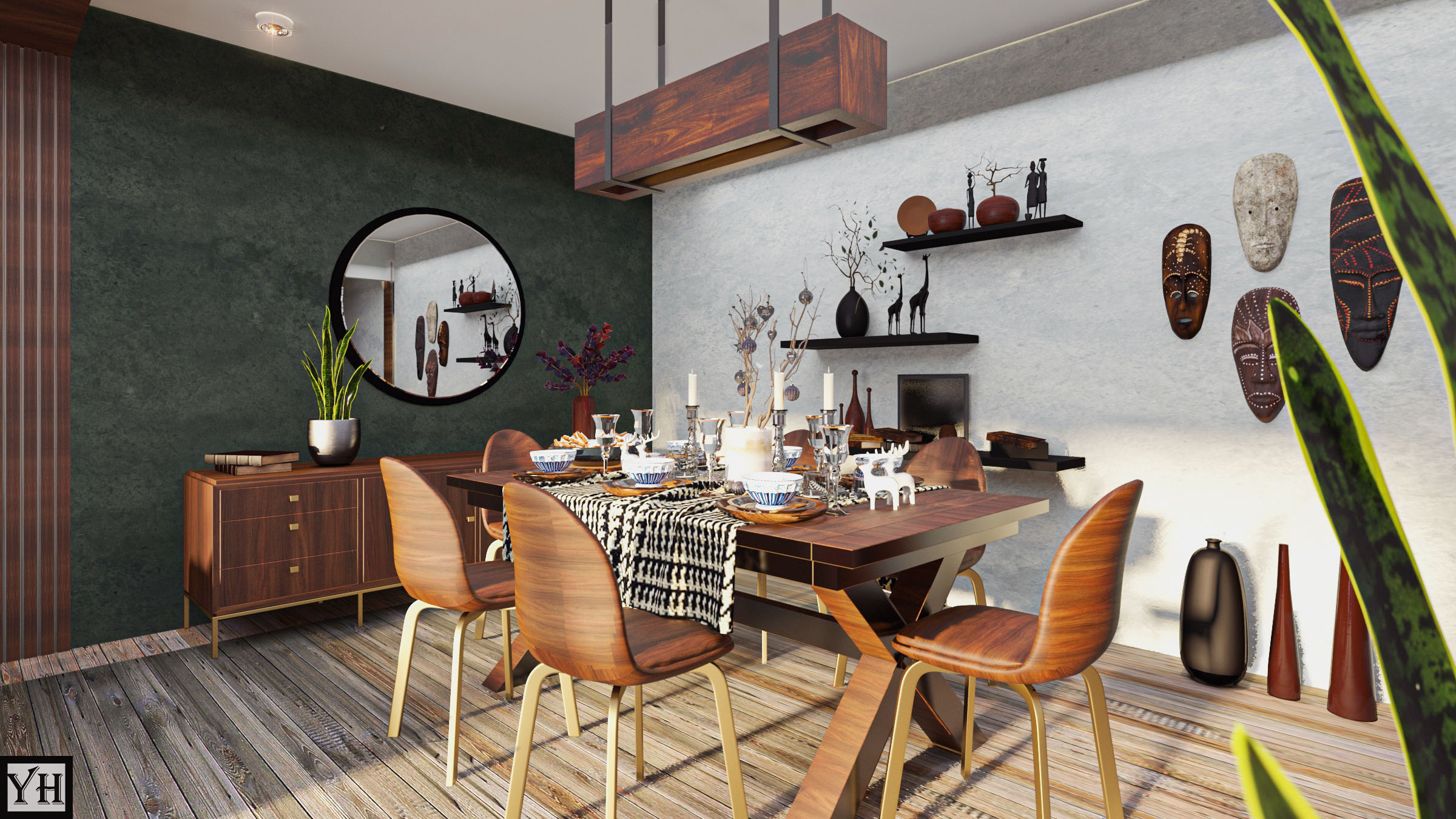 RECEPTION INTERIOR DESIGN INSPIRED BY NATURE-6