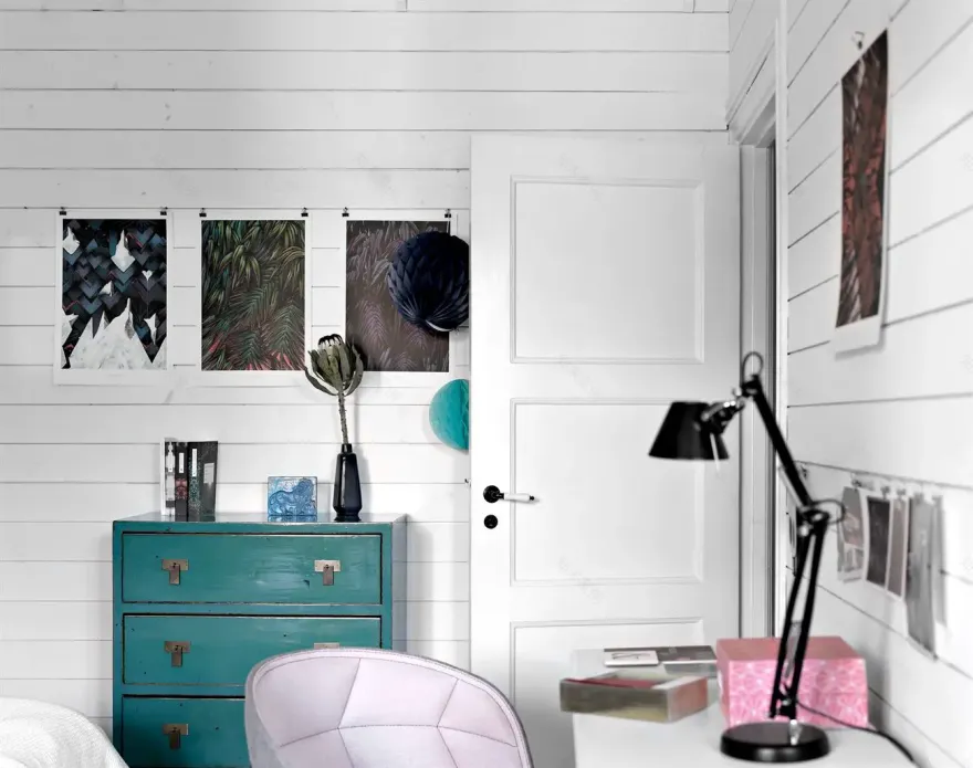 黑白魅力 | 20 年代典型建筑的舒适工作室-7