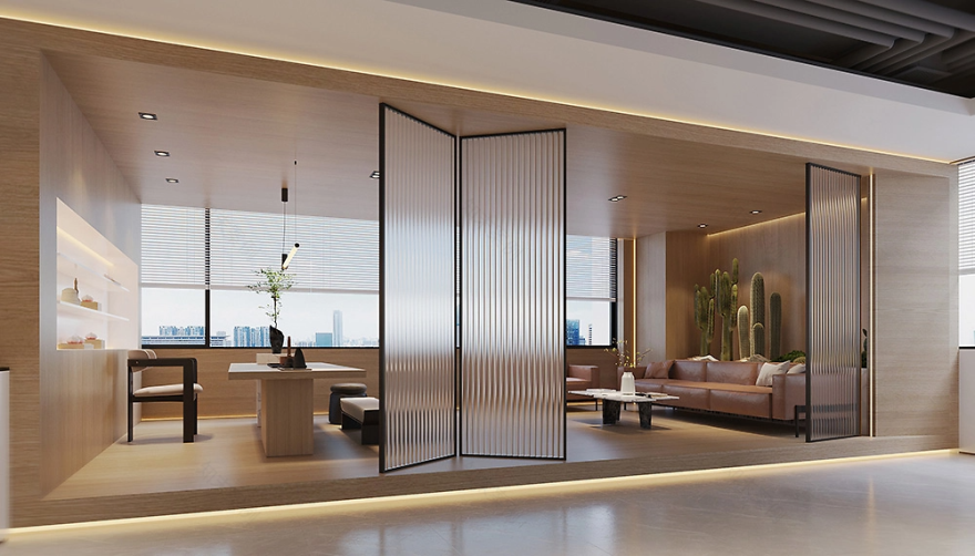 几何韵律,无界新生:云众动力办公空间丨中国福州丨DOBEST杜贝品牌设计(广州)-12