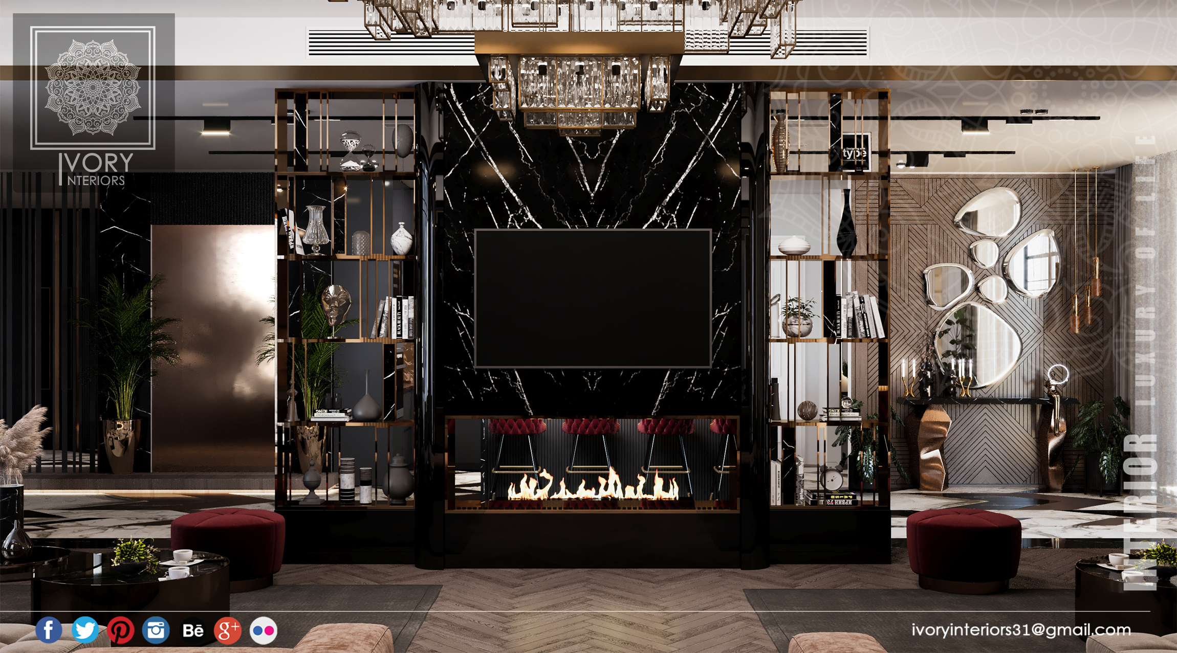 RECEPTION,VILLA 接待中心,别墅丨沙特阿拉伯丨NEHAL ABO ELNAGA-4