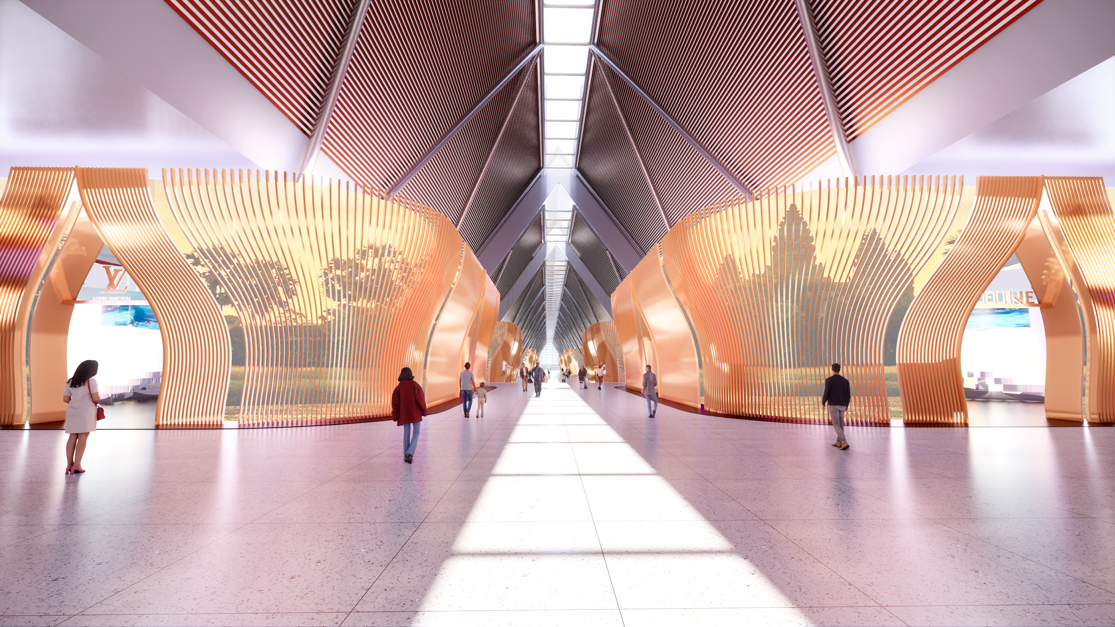 暹粒机场奢品区店装空间形象设计-1