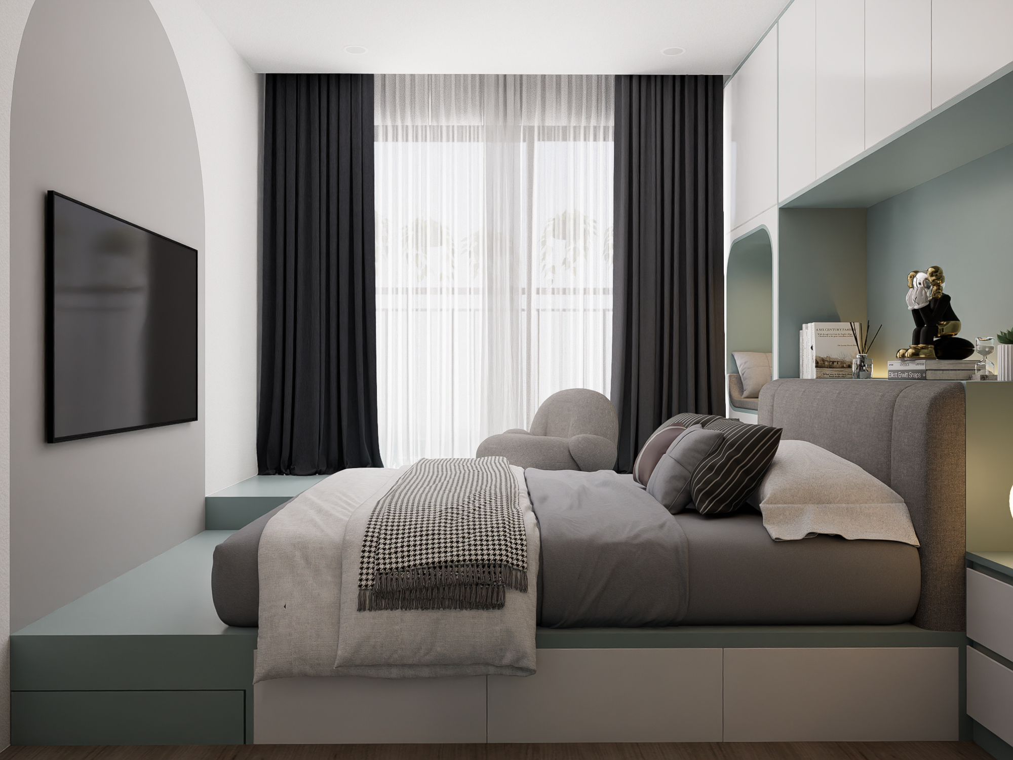 PD 的公寓 维纳家园大型公园丨越南胡志明市丨Huy Le-15