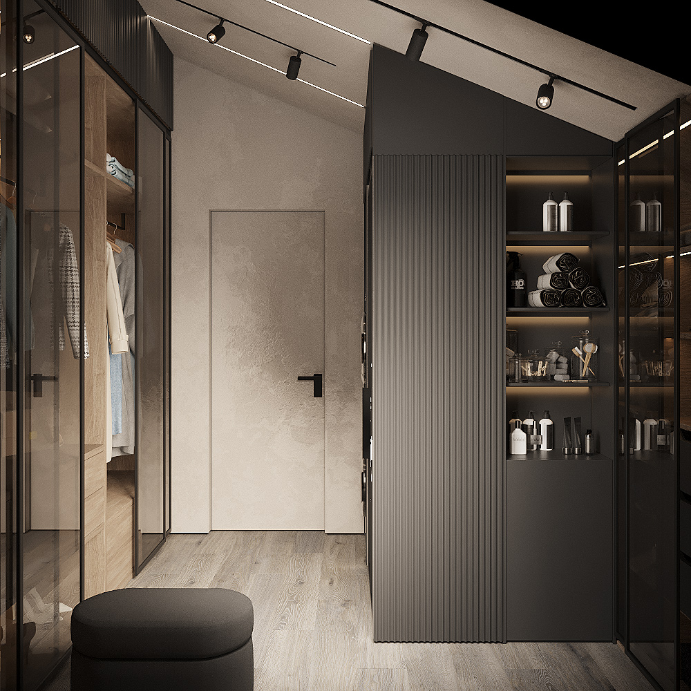 黑色洗衣房和浴室-12