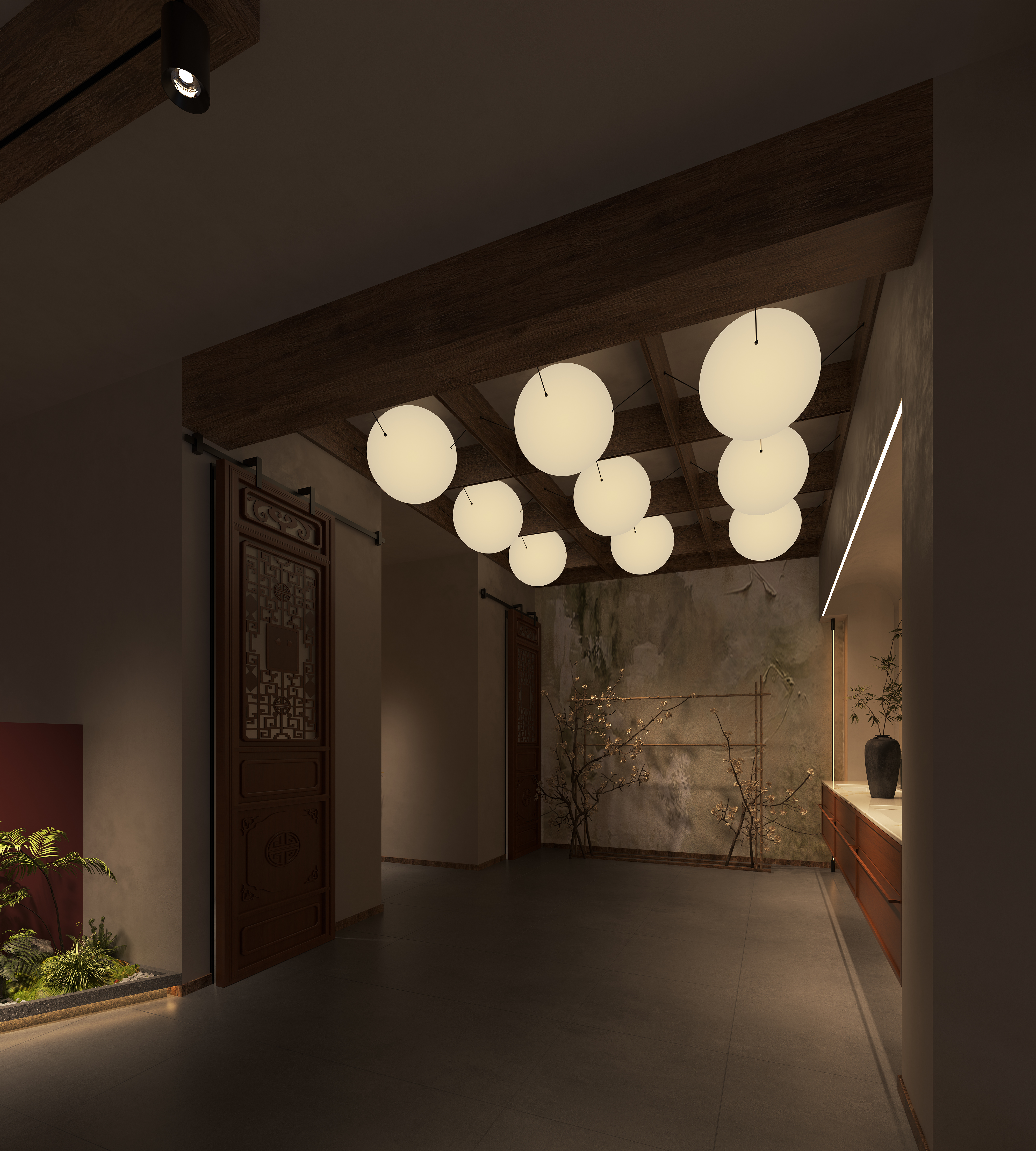 宋氏私人会所-暖色调空间下一场关于生活艺术的对话-2