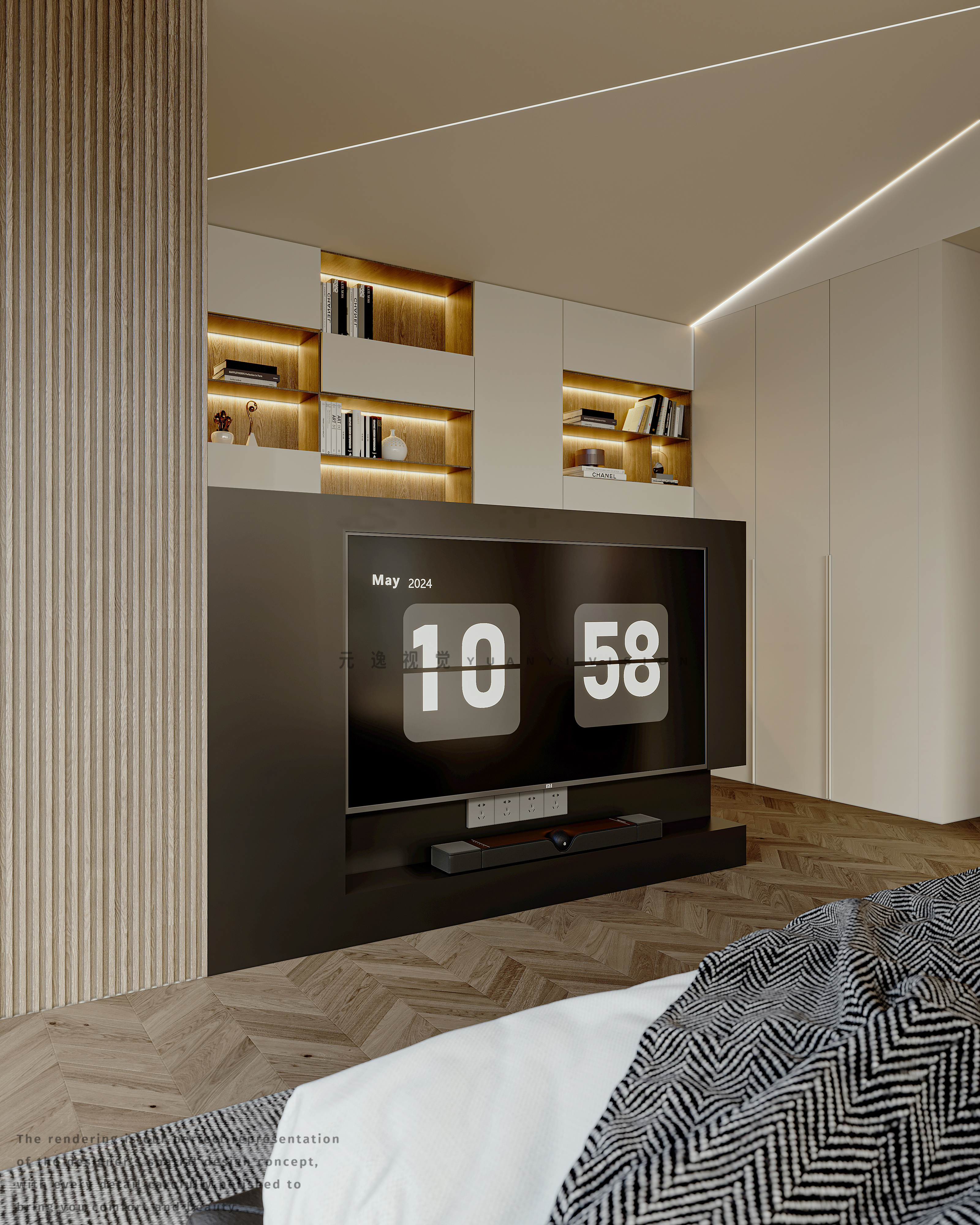 卧室衣帽间渲染丨个人效果图接单-11