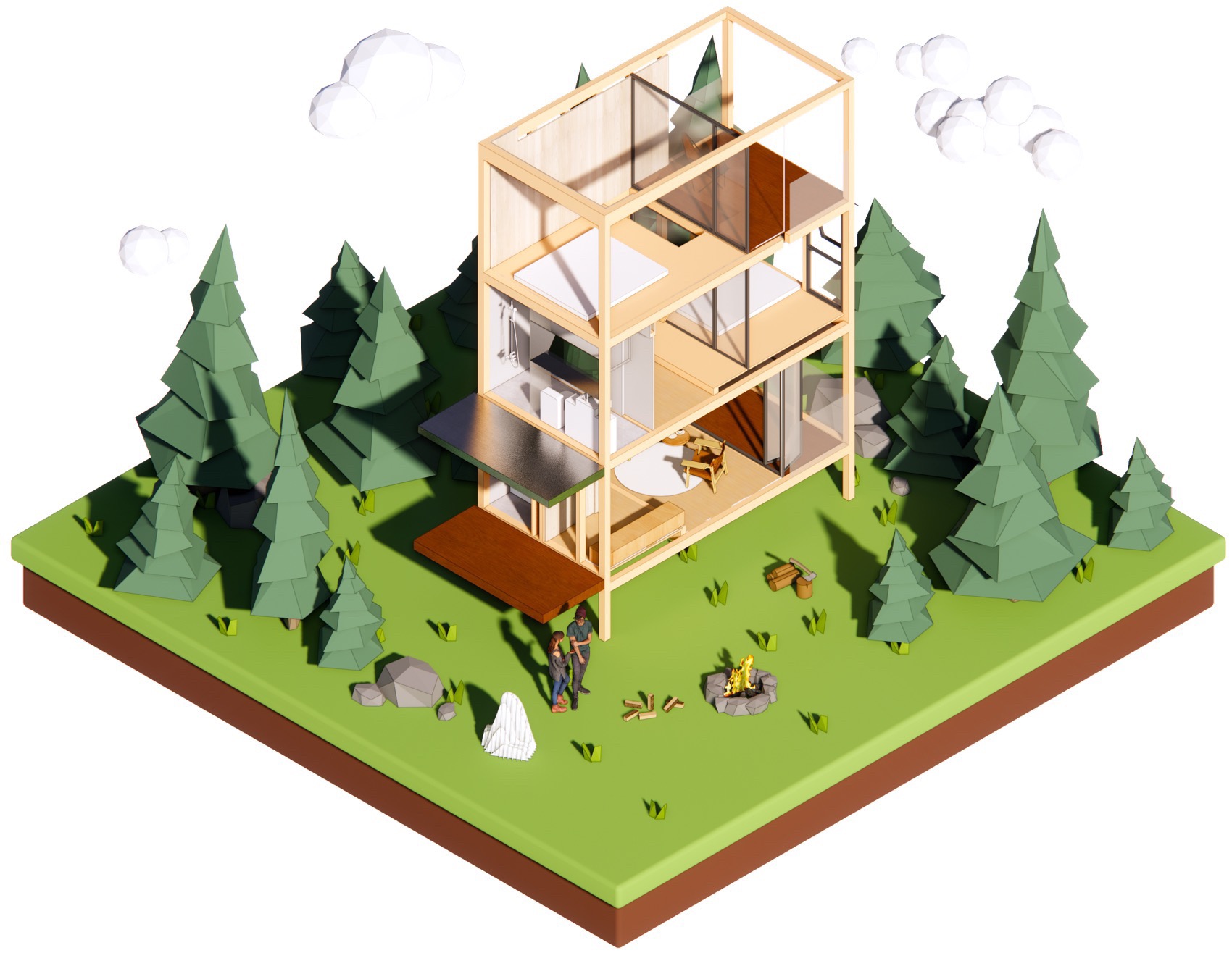 个个世界[荒野之家 #115#] 长颈鹿之家丨中国武汉丨个个世界 Wiki World()+先进建筑实验室AaL-8